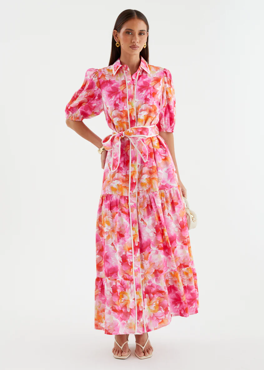 Acer Maxi Dress - Pink Petals - Image 4
