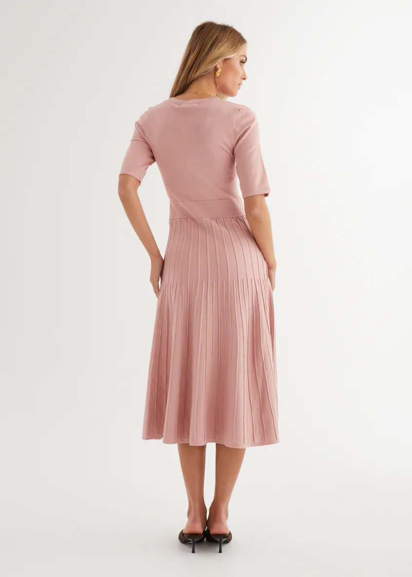 Acler Knit Midi Dress - Pink - Image 7