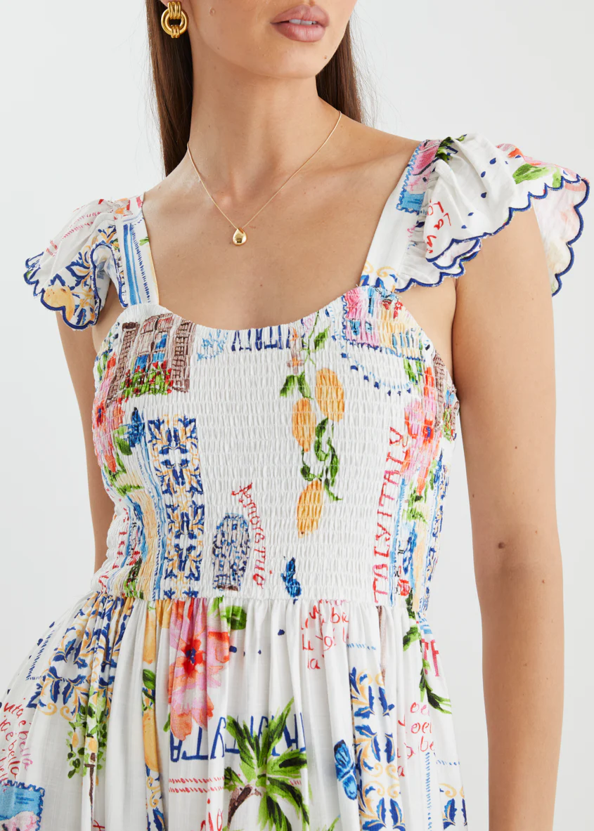 Adrianna Maxi Dress - Italia Tile - Image 8