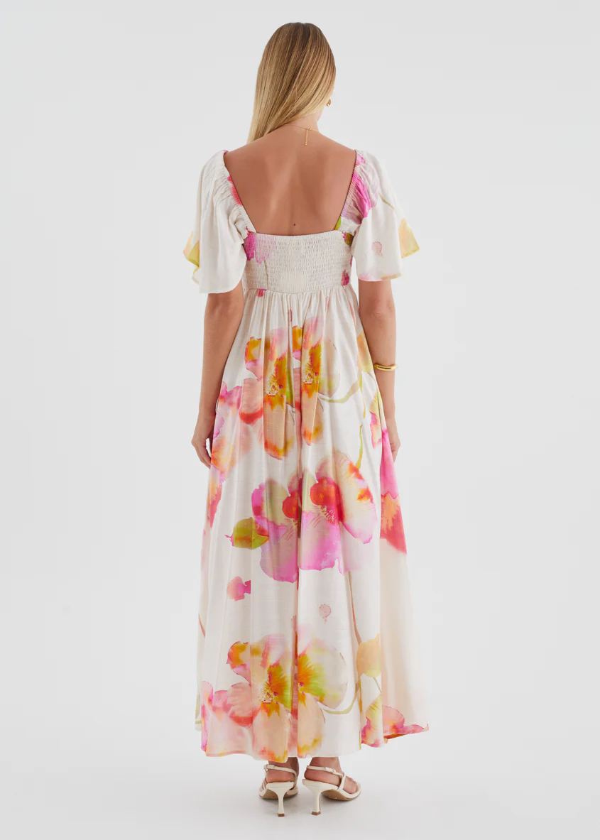 Ailea Maxi Dress - Pink Floral - Image 7