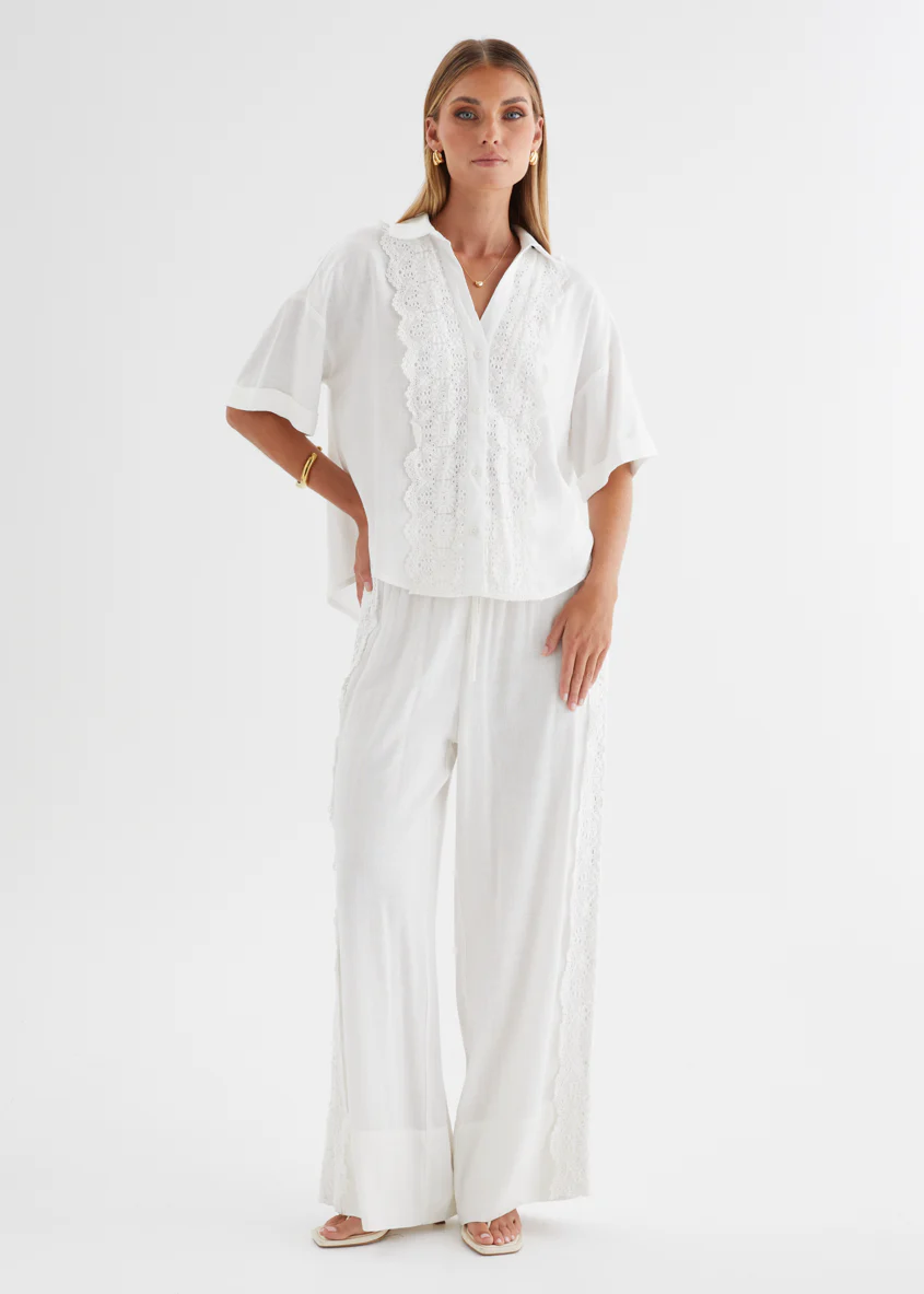Airlie Pants - White Lace - Image 3