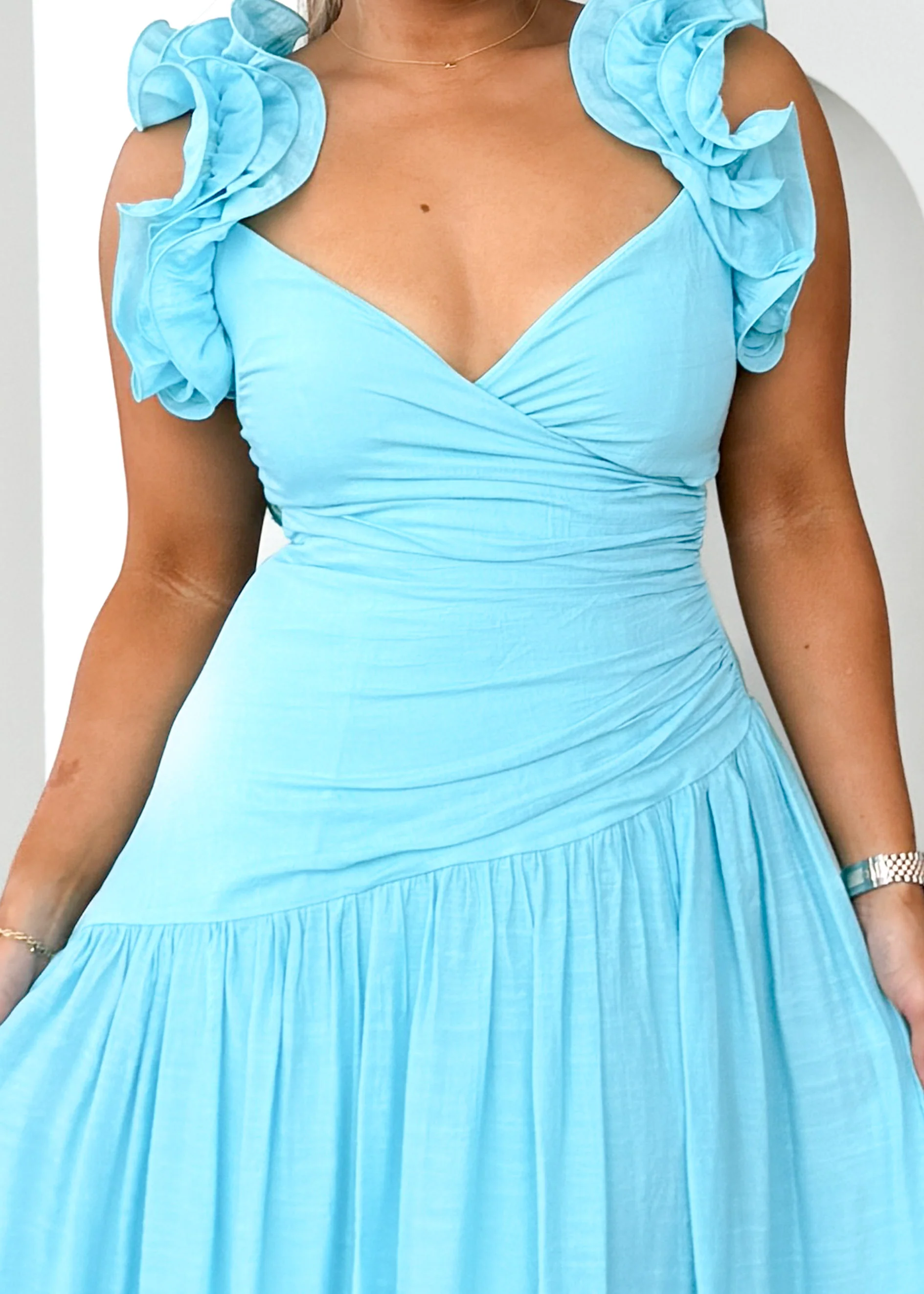 Allara Maxi Dress - Blue - Image 6