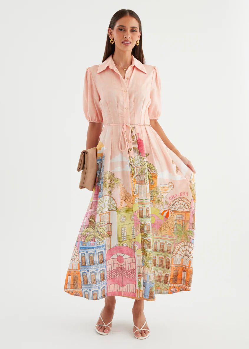 Allita Maxi Dress - Havana Pink - Image 3