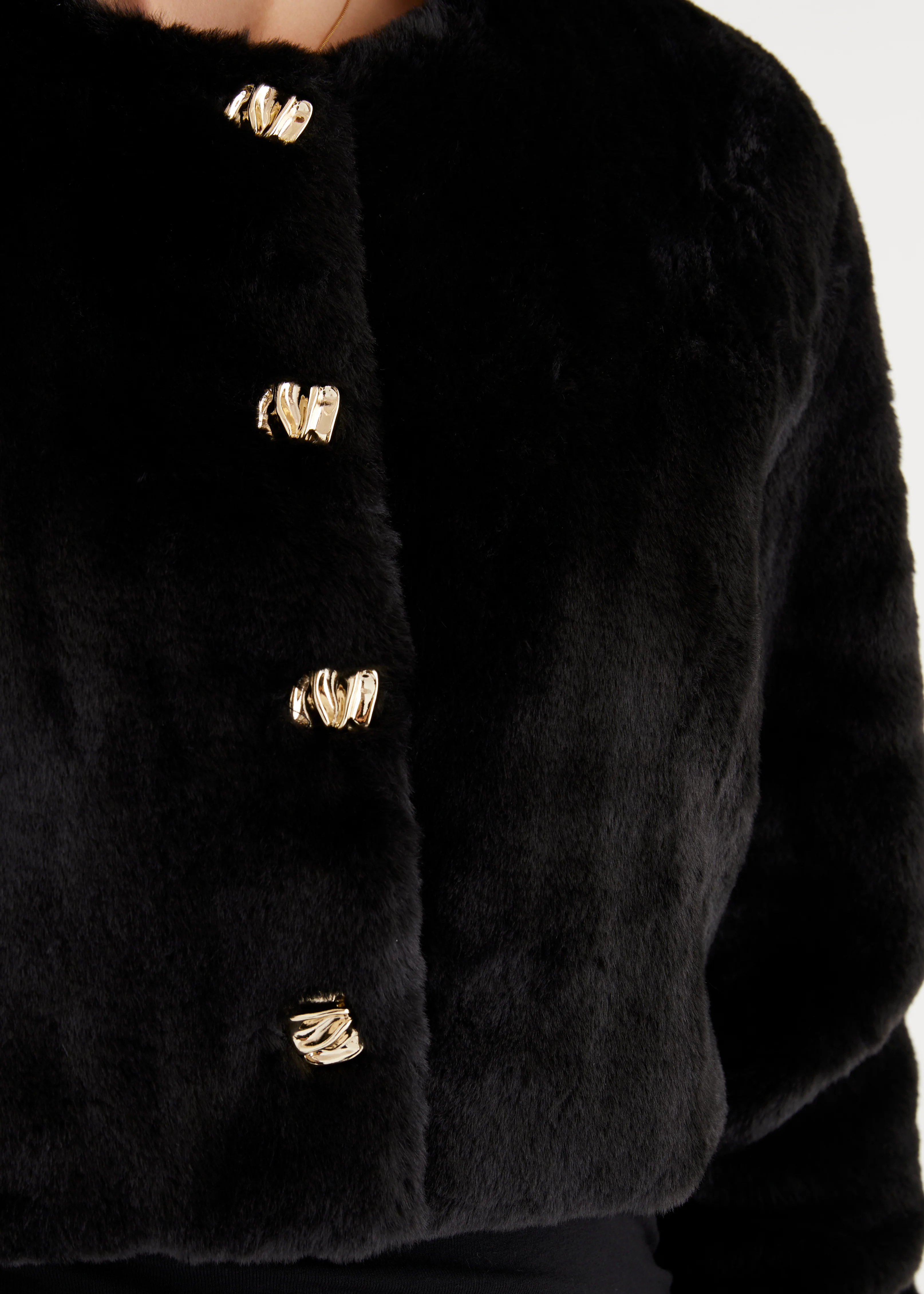Amelita Cropped Jacket - Black - Image 7