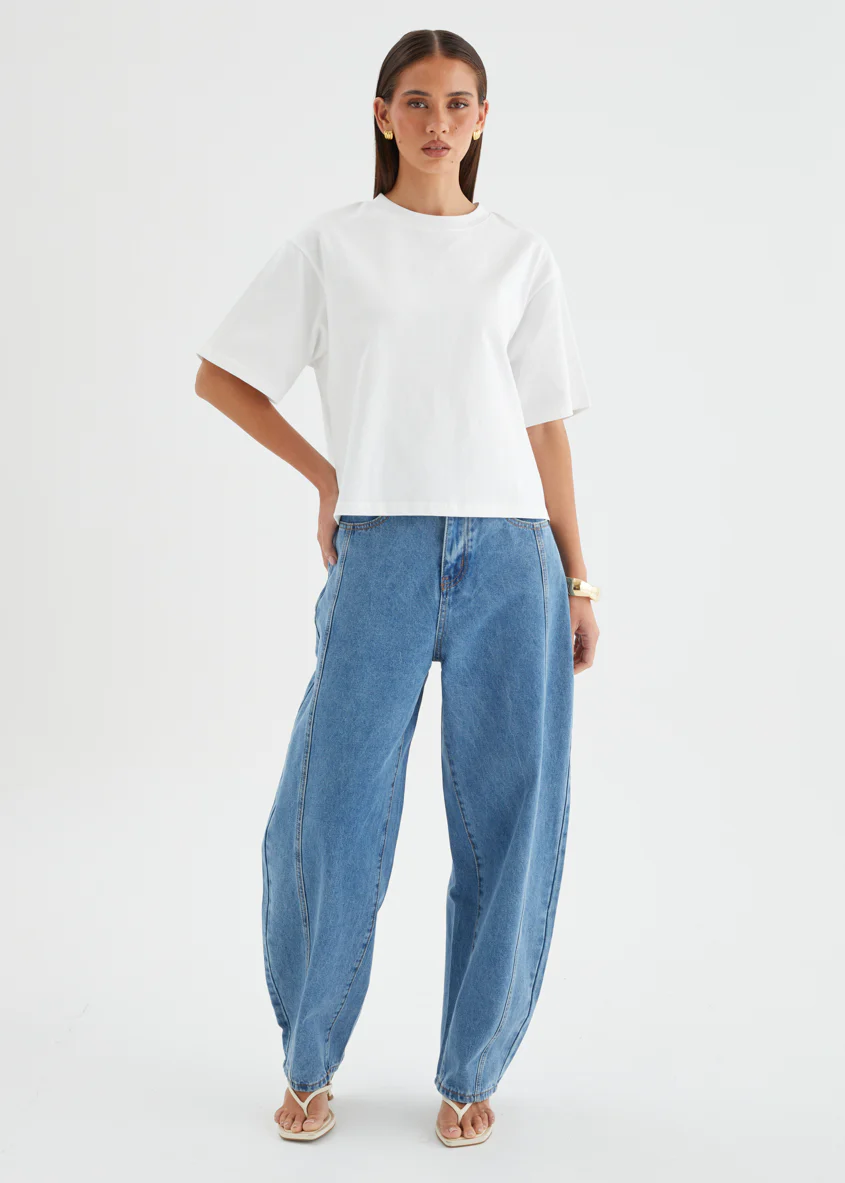 Anderson Barrel Jeans - Mid Wash - Image 2