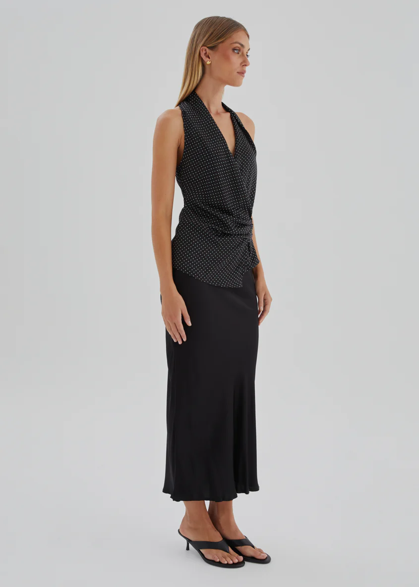 Angela Top - Black Polka Dot - Image 8