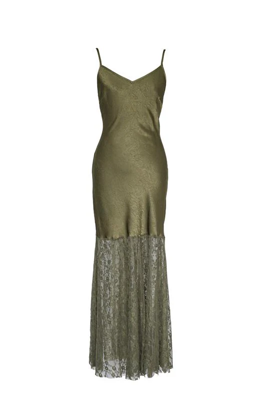 Anika Maxi Dress - Khaki - Image 4
