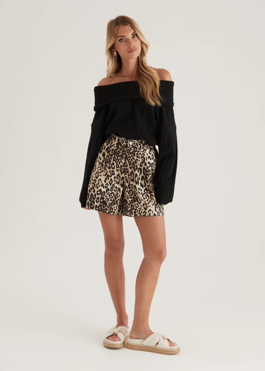 Annabelle Shorts - Leopard - Image 3