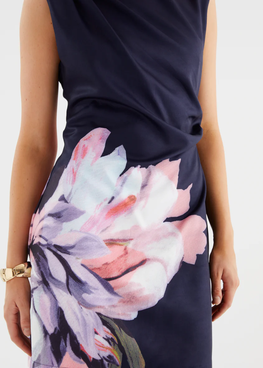 Antonella Dress - Navy Blossom - Image 9