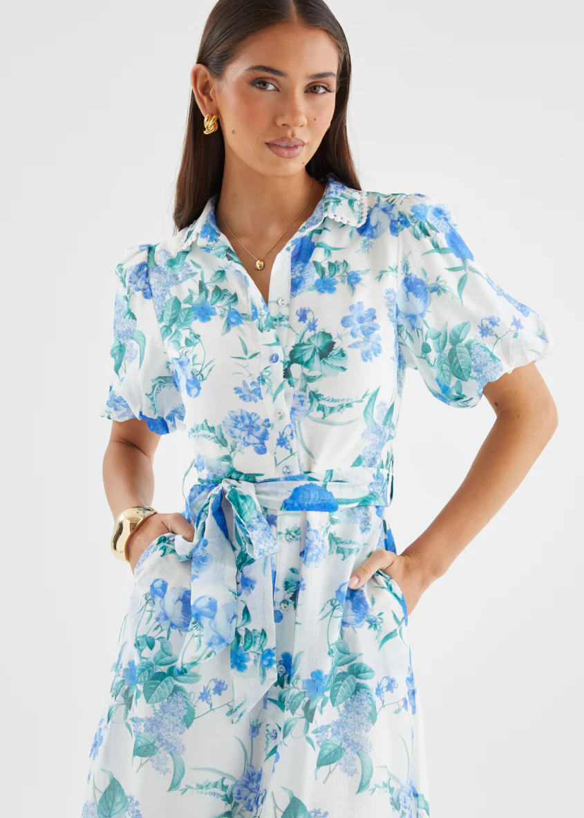 Arlene Maxi Dress - Blue Garden - Image 5