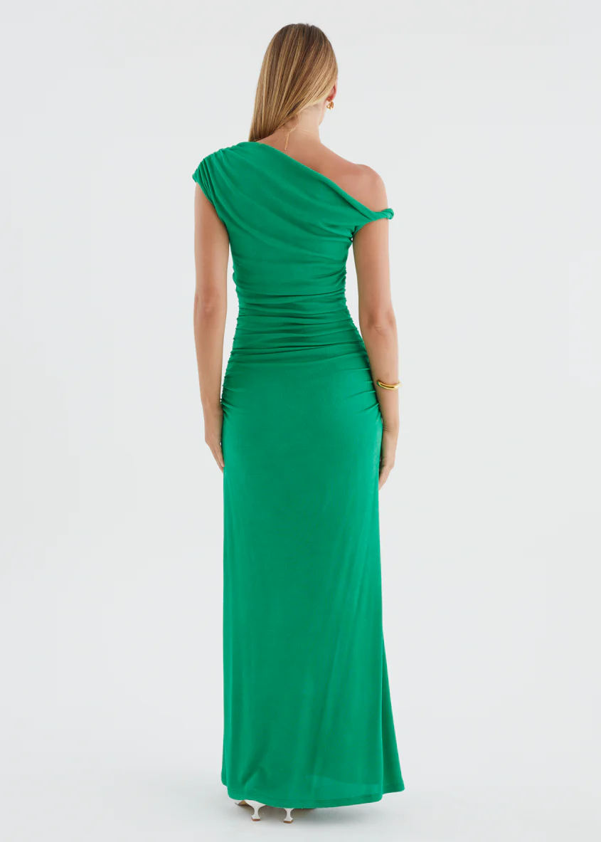 Atlantis Midi Dress - Green - Image 9