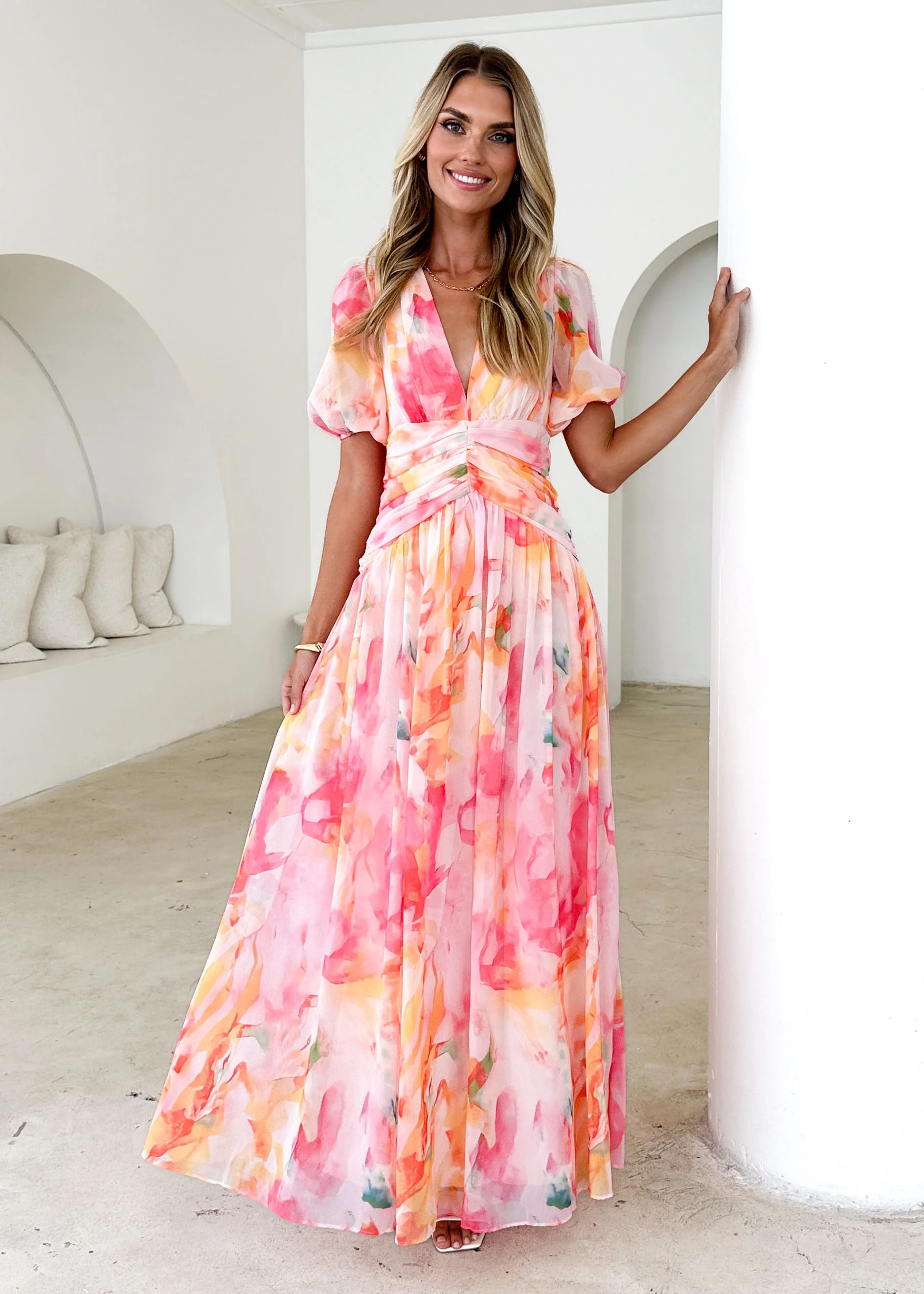 Aubree Maxi Dress - Ruby Splash - Image 3