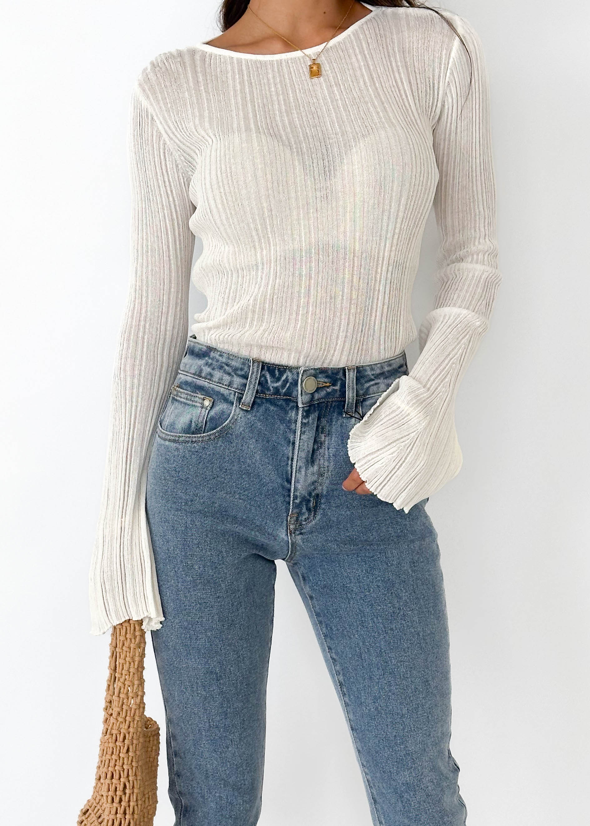 Blaire Mom Jeans - Mid Blue - Image 11