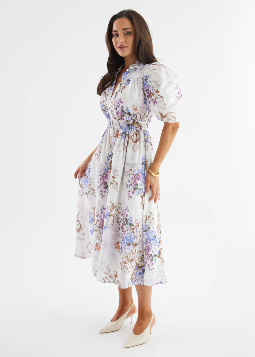 Bolt Maxi Dress - Lavender Blossom - Image 7