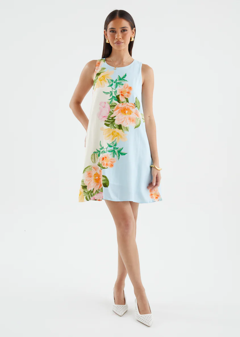 Bonnie Dress - Botanical Blue - Image 5