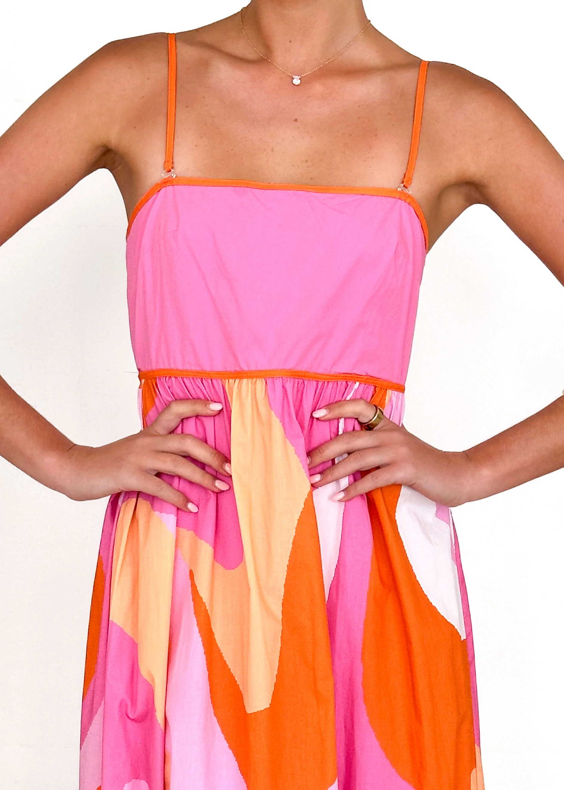 Bridget Maxi Dress - Pink Swirl - Image 6