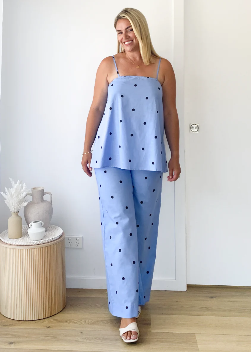 Bryant Pants - Blue Polka - Image 4