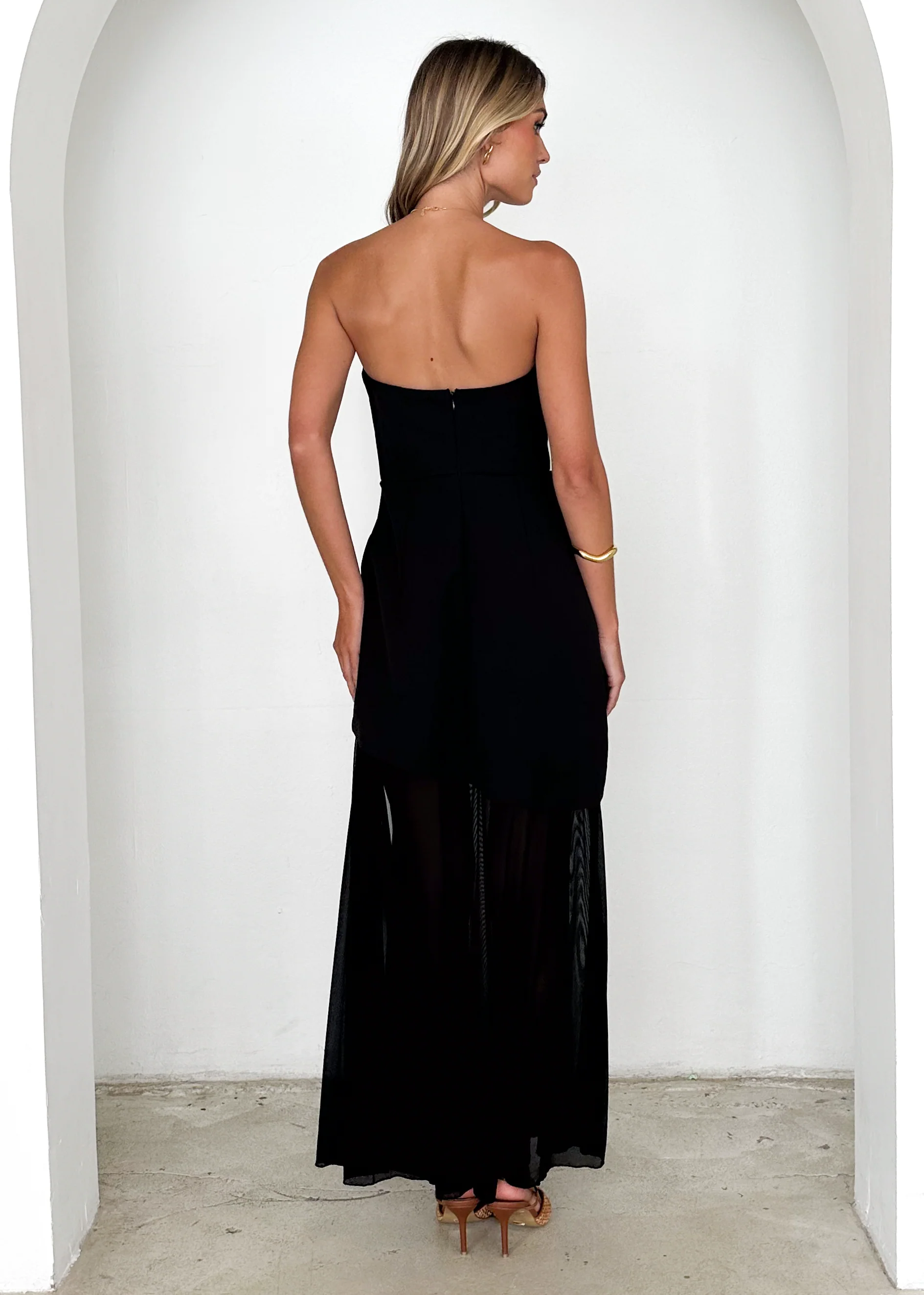 Cabaret Strapless Maxi Dress - Black - Image 6