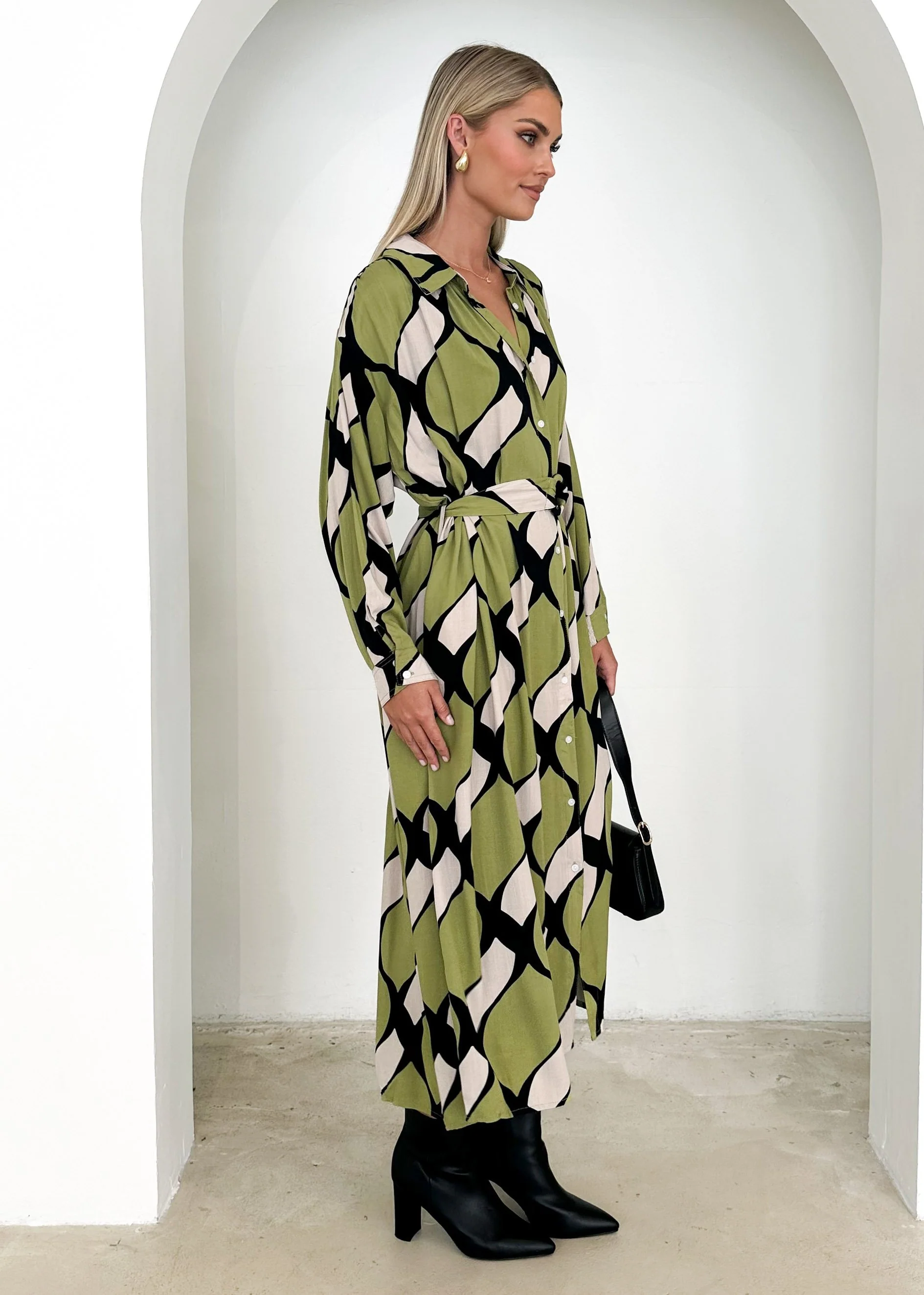 Carlaa Midi Dress - Olive Kennedy - Image 4