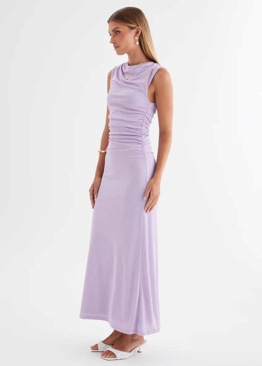 Carly Midi Dress - Lilac - Image 10