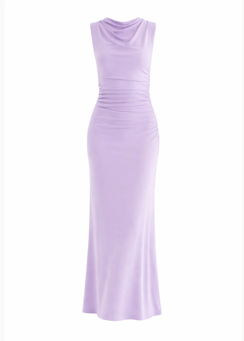 Carly Midi Dress - Lilac - Image 2