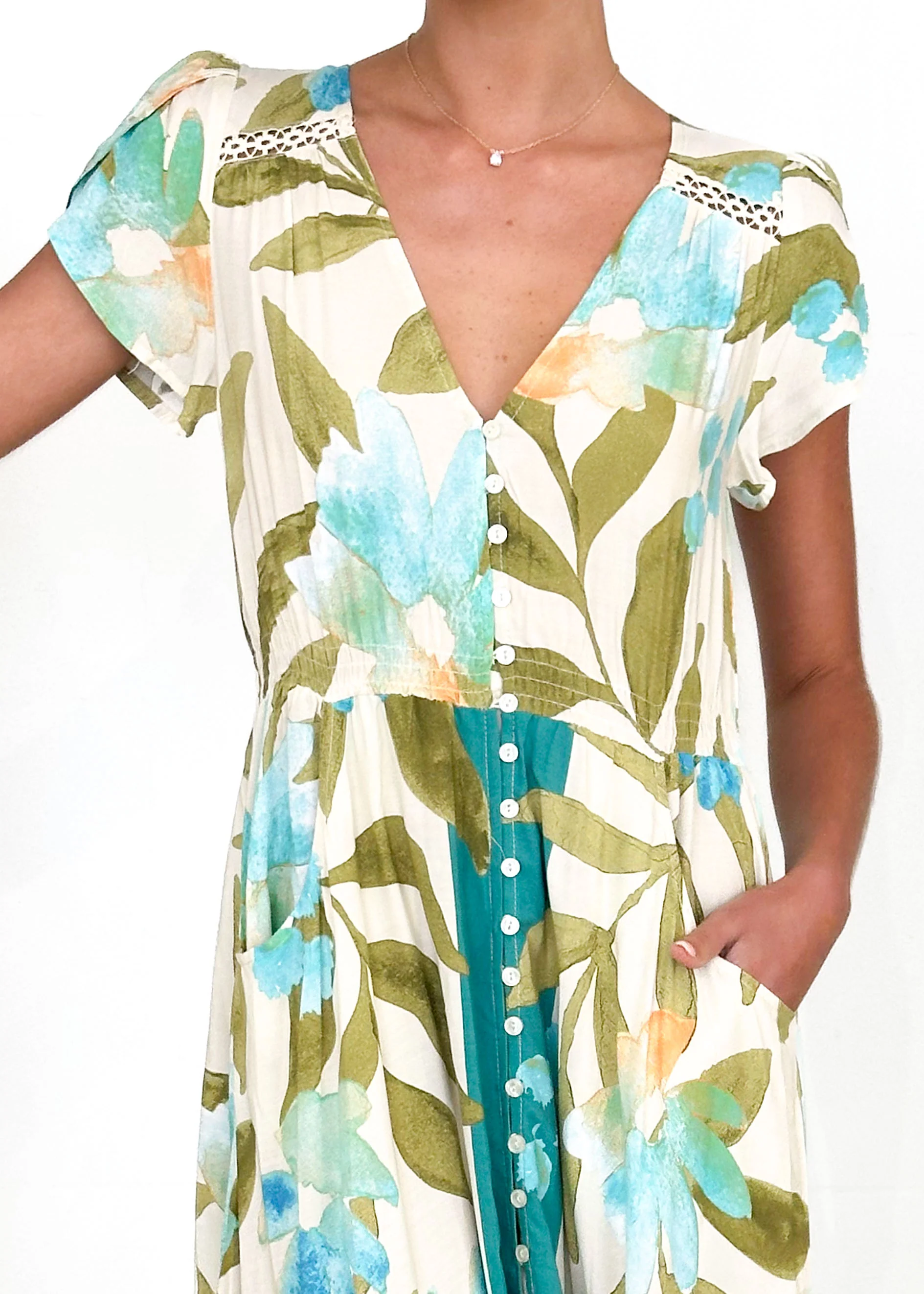 Carmen Maxi Dress - Himalayan Poppy - Image 8