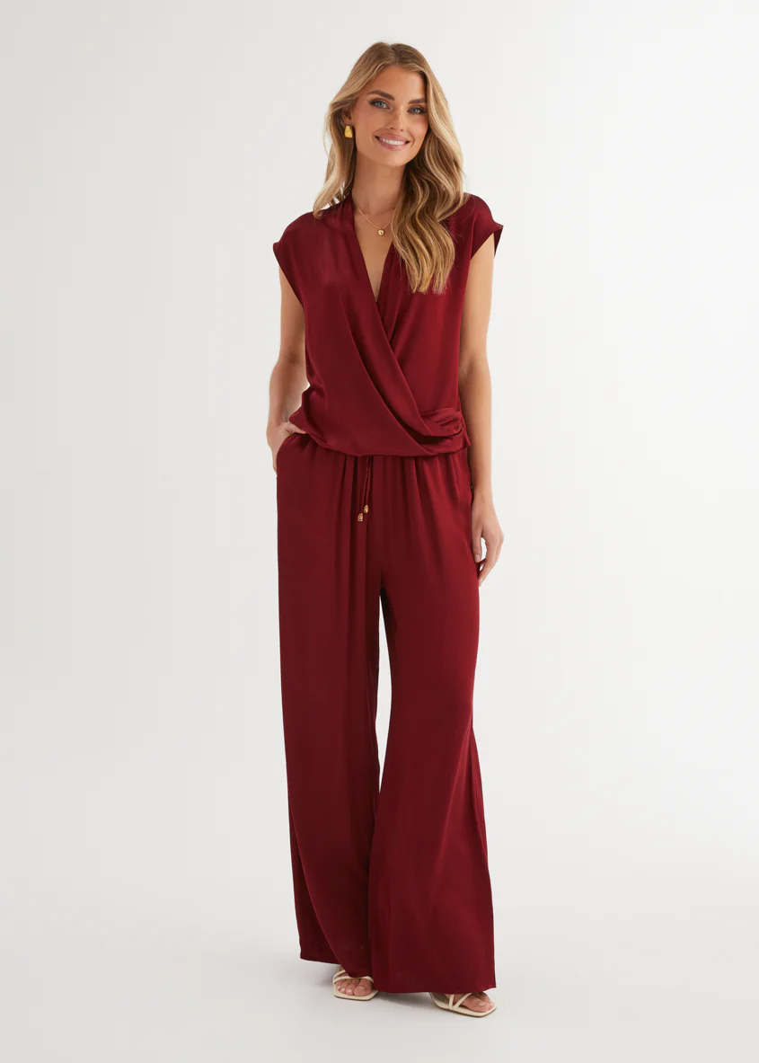 Charlie Pants - Burgundy