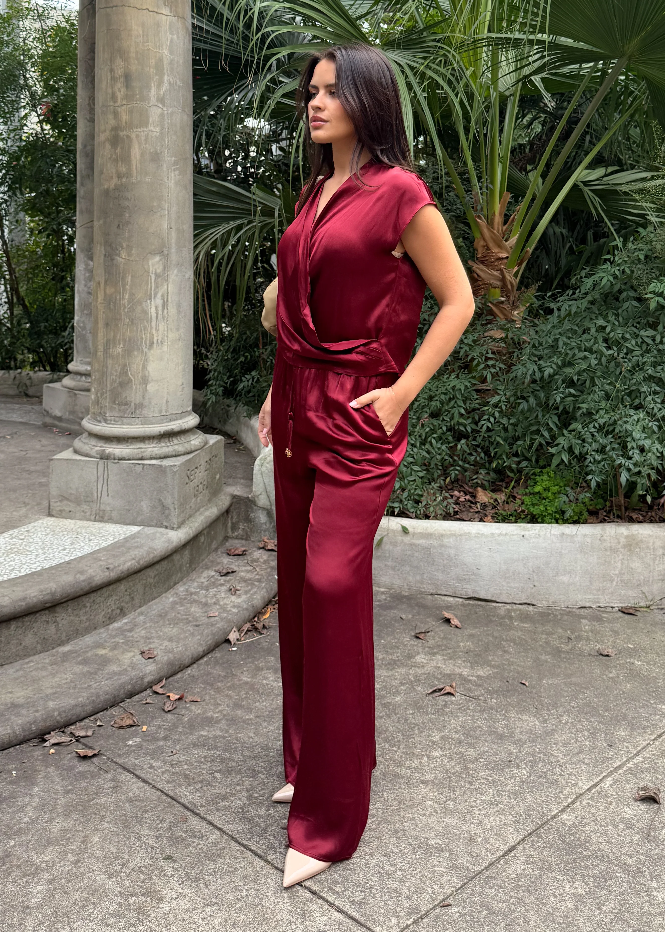 Charlie Pants - Burgundy - Image 6