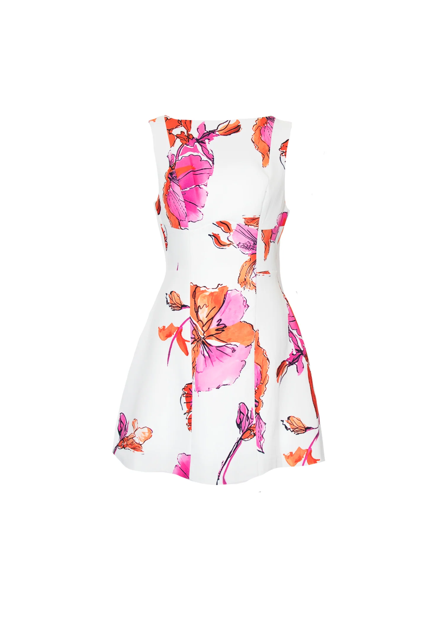 Clarissa Dress - White Floral - Image 4