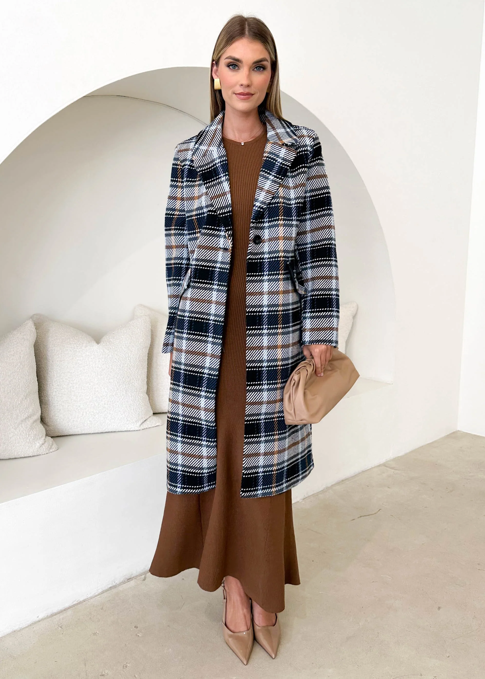 Cyan Coat - Navy Check - Image 15