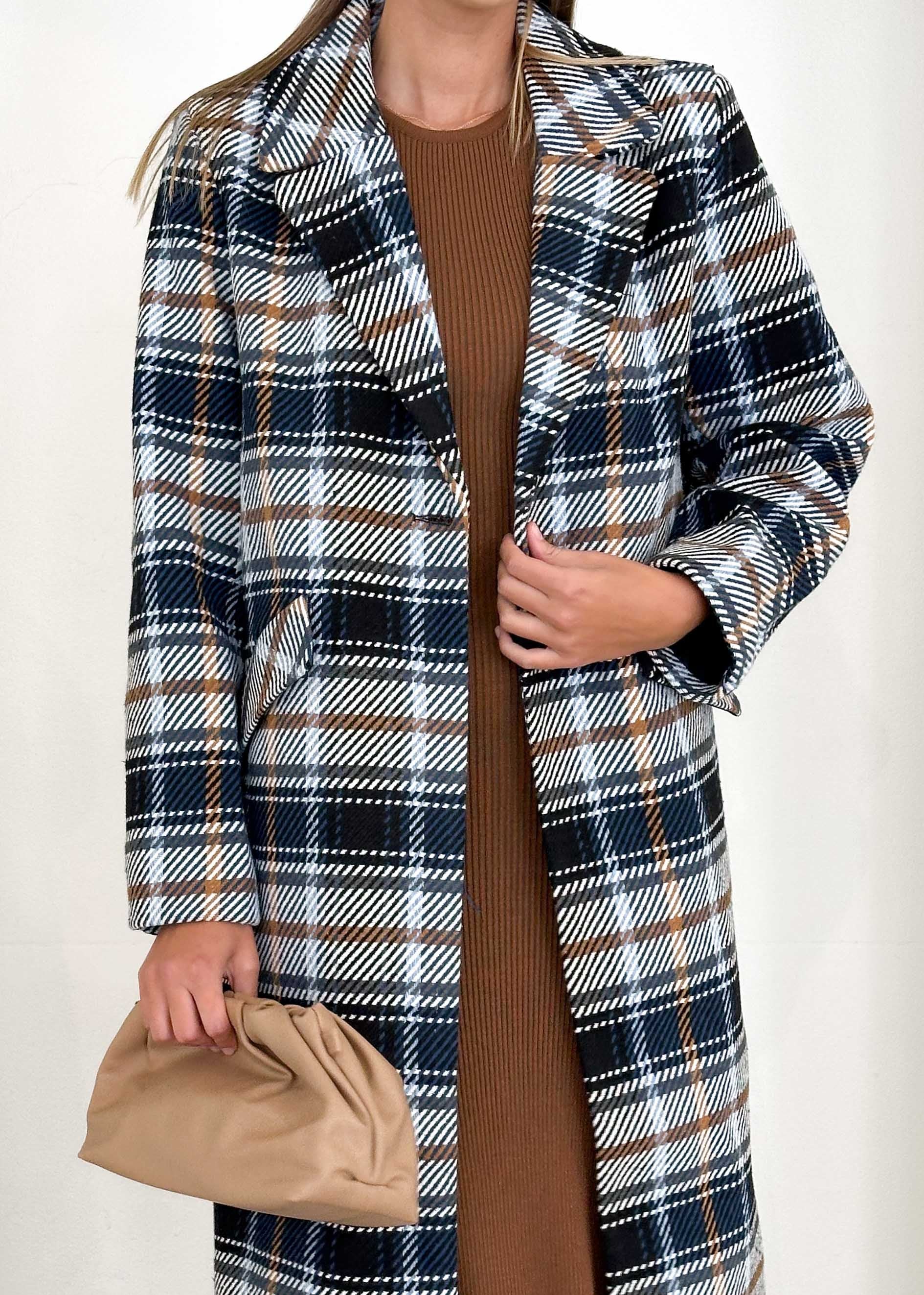 Cyan Coat - Navy Check - Image 20