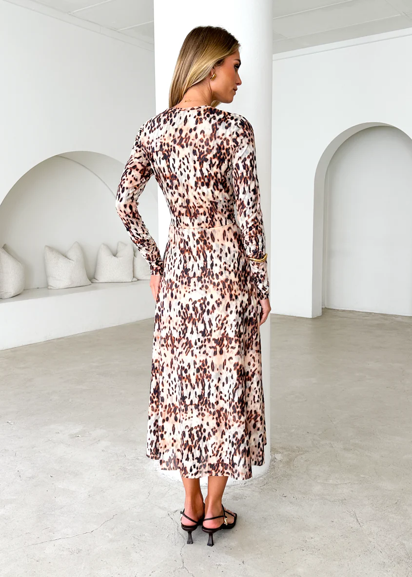 Cyrus Midi Dress - Cheetah - Image 13