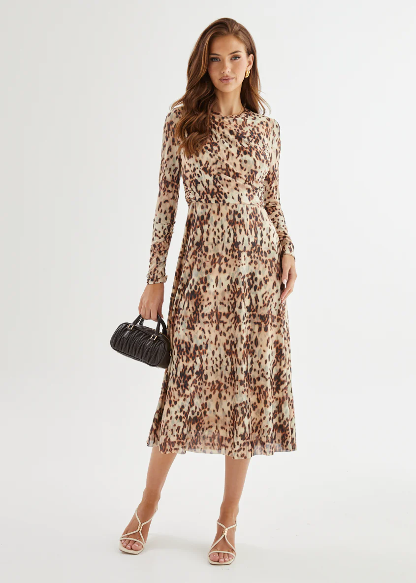 Cyrus Midi Dress - Cheetah - Image 6