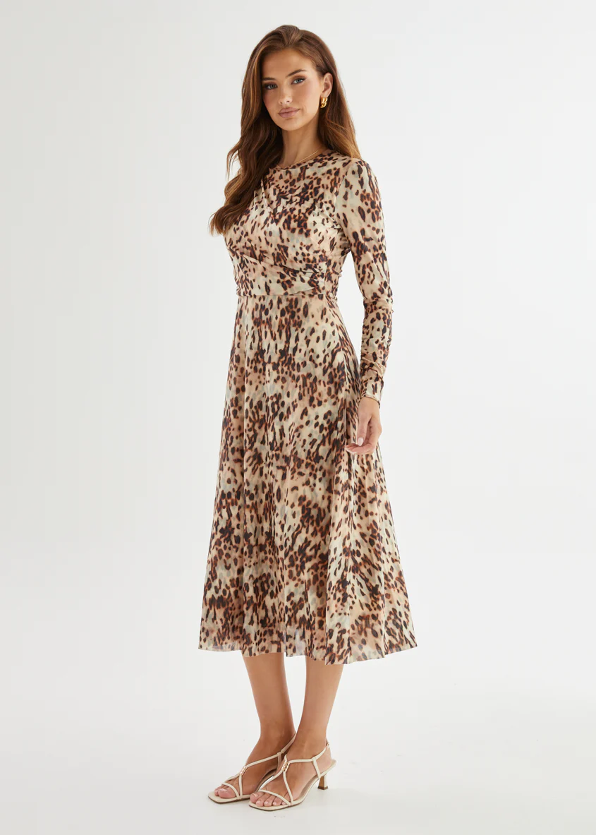 Cyrus Midi Dress - Cheetah - Image 8