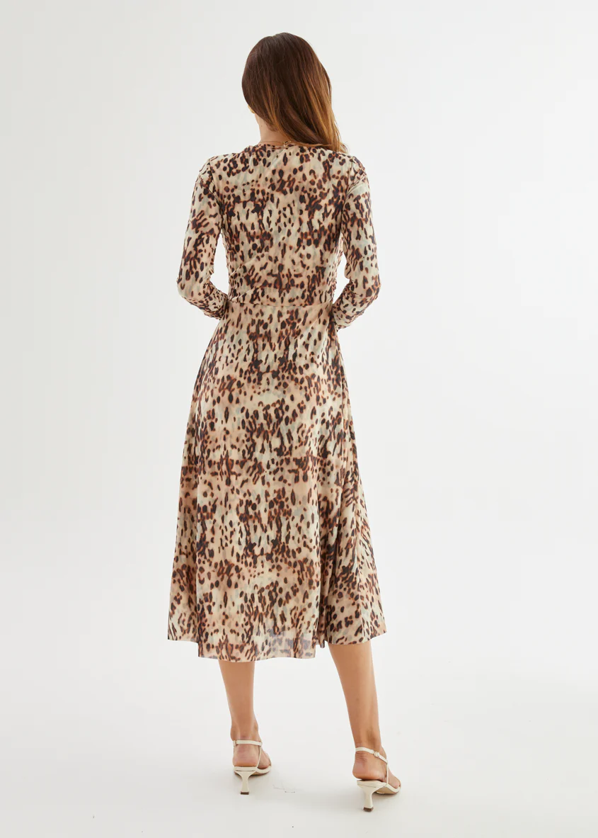 Cyrus Midi Dress - Cheetah - Image 9