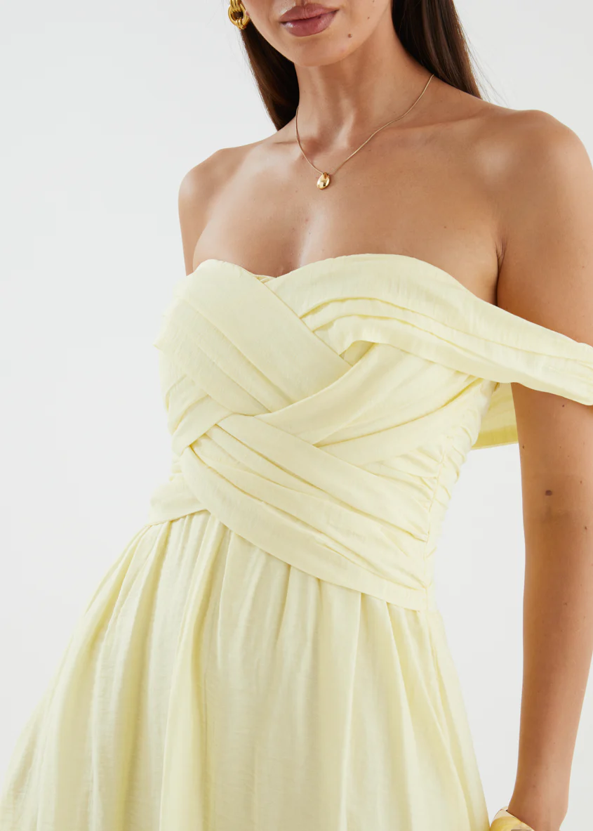 Dahlie Midi Dress - Yellow - Image 10