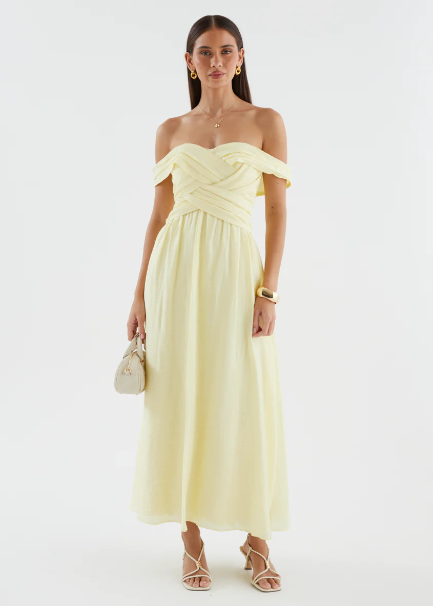 Dahlie Midi Dress - Yellow - Image 7