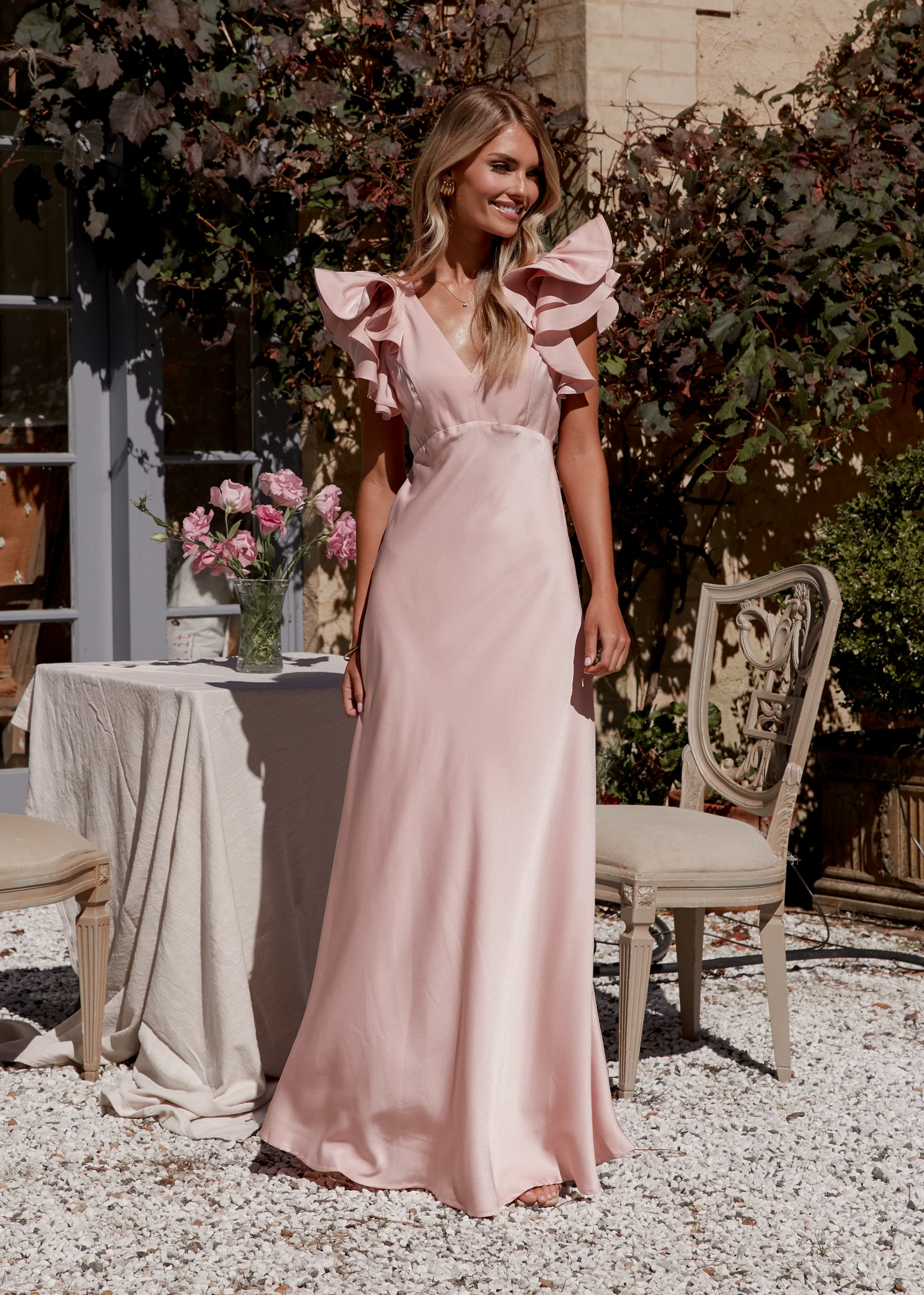 Dali Maxi Dress - Blush - Image 2