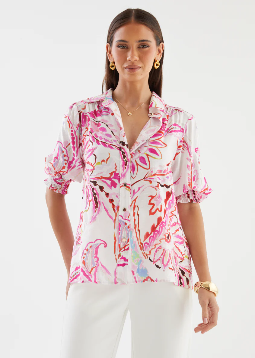 Dalton Blouse - Botanical Pink - Image 4