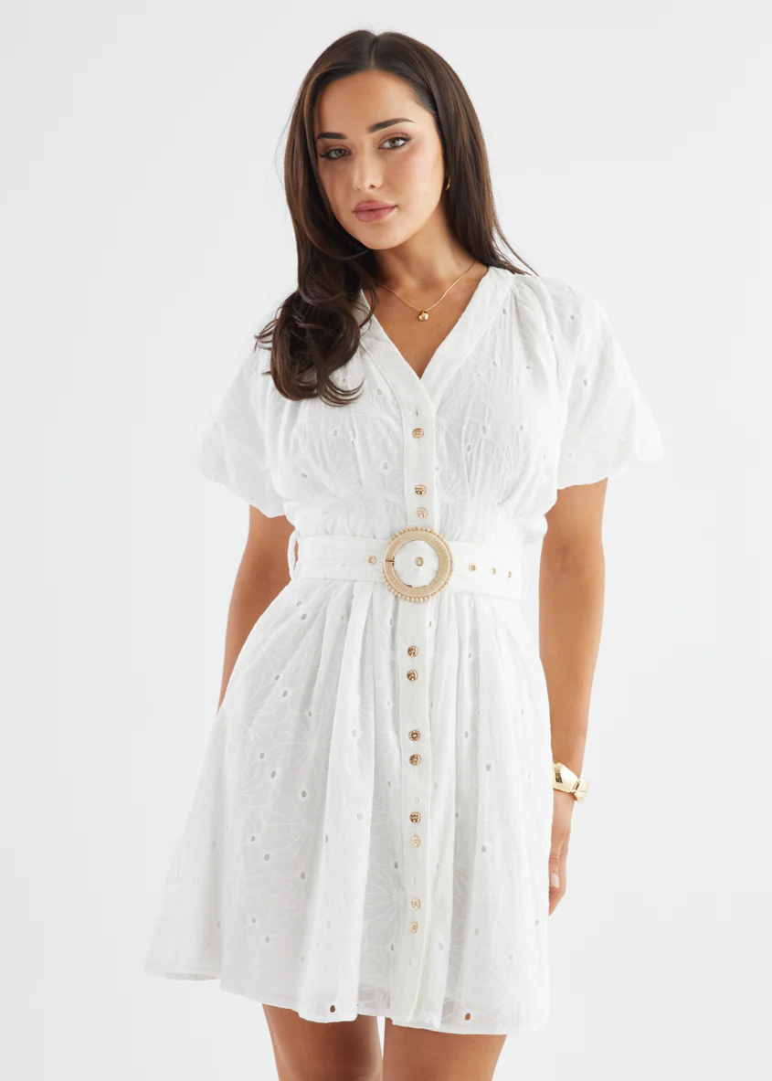 Danney Dress - Off White - Image 6