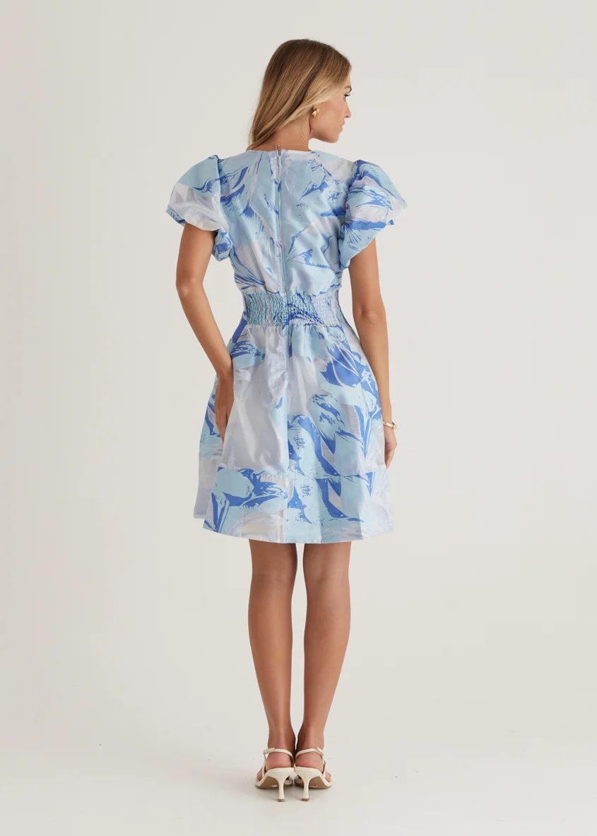 Dayna Dress - Sky Jacquard - Image 12