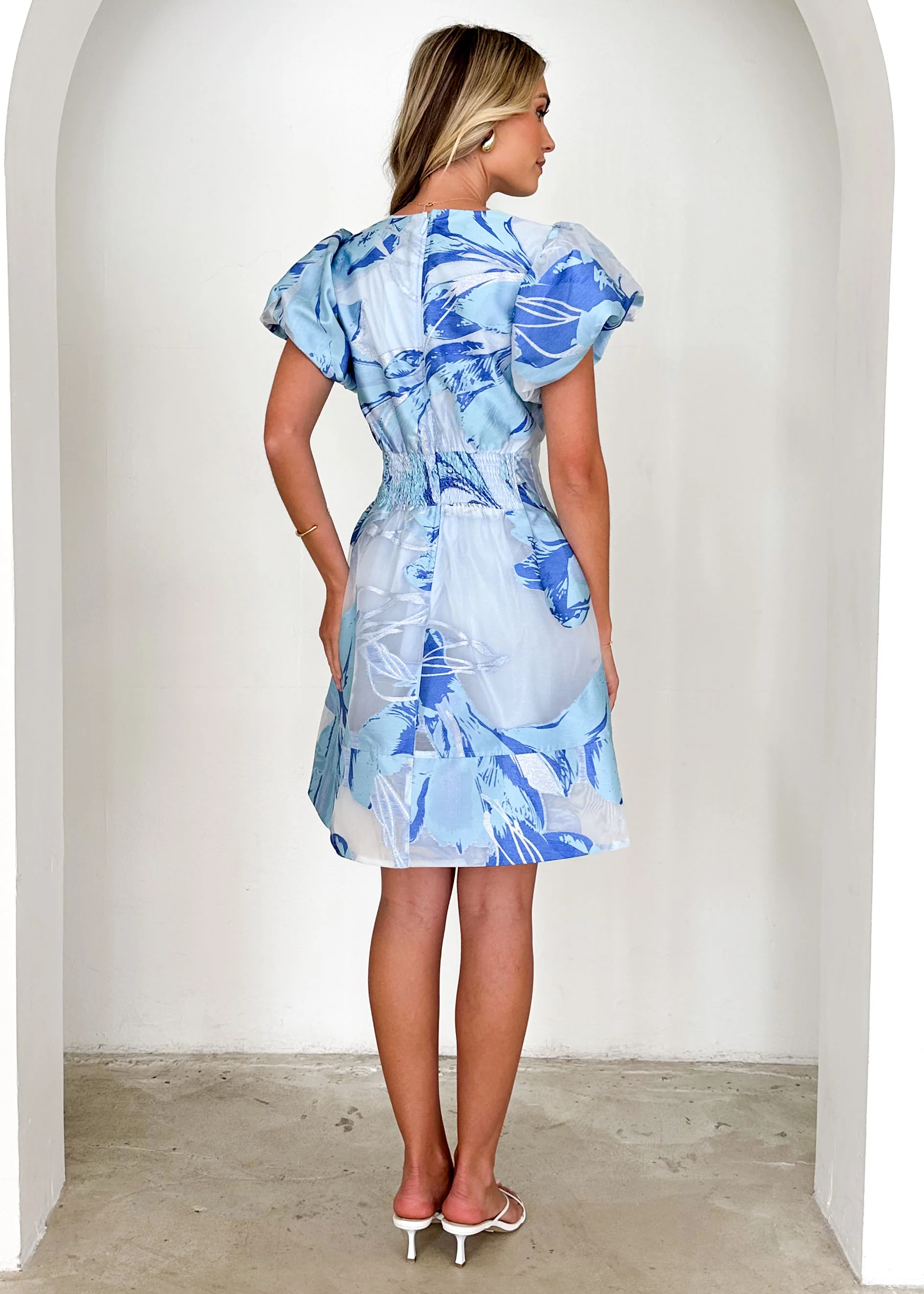 Dayna Dress - Sky Jacquard - Image 6