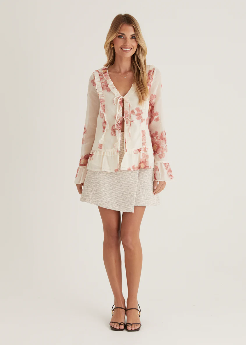 Daytona Blouse - Pink Floral - Image 9