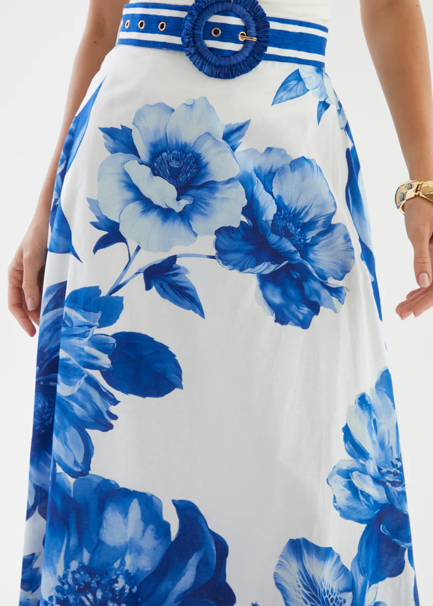 Dejana Maxi Skirt - Cobalt Dahlia - Image 10