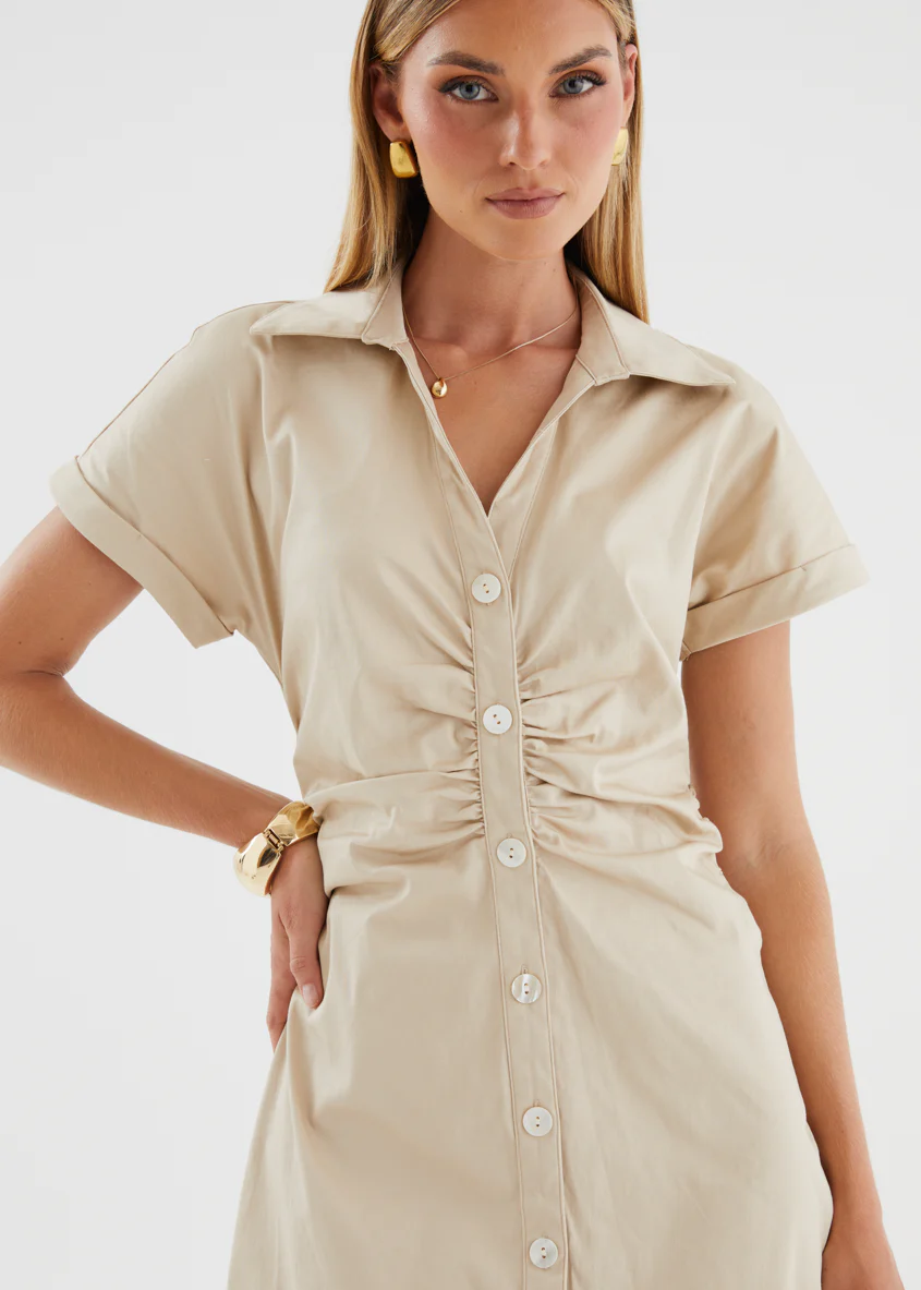 Devine Maxi Dress - Beige - Image 8