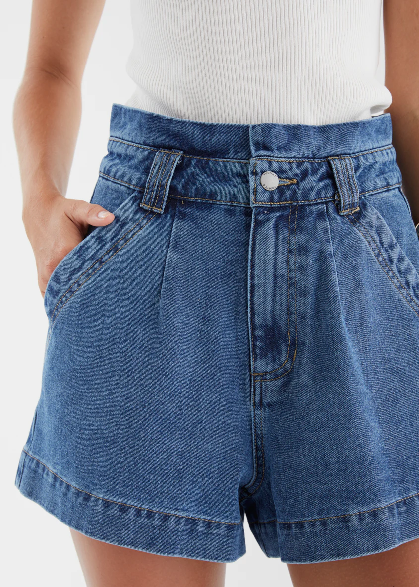 Devorah Denim Shorts - Indigo - Image 11