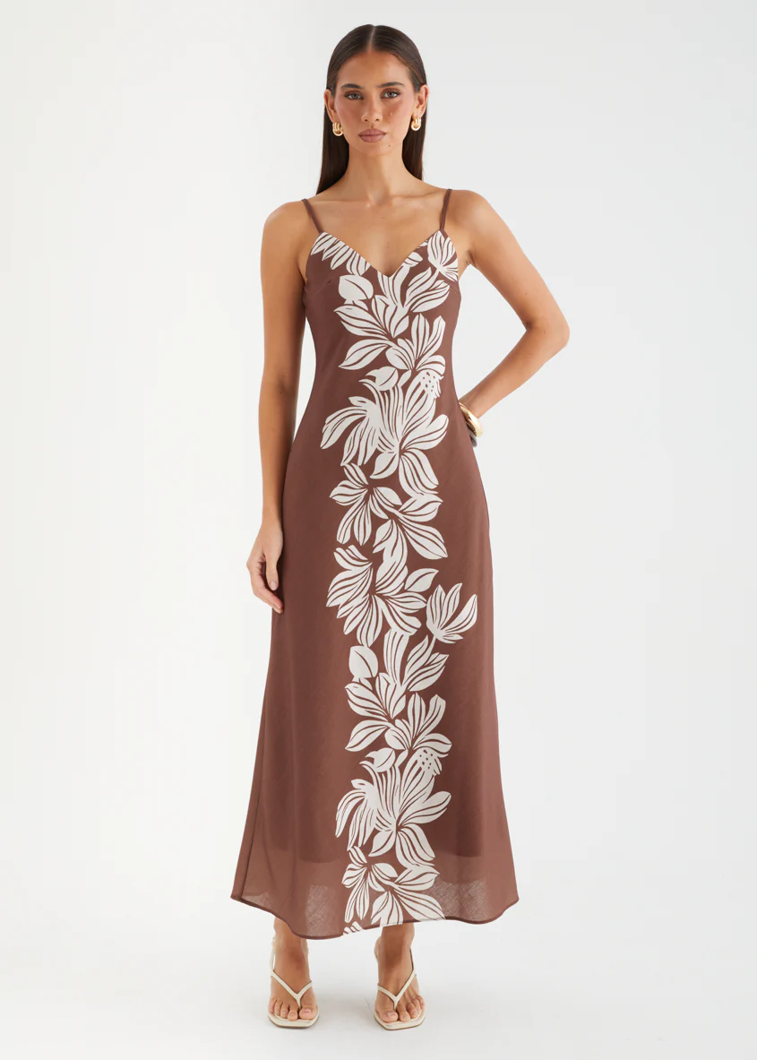 Dianah Midi Dress - Cacao Floral - Image 2