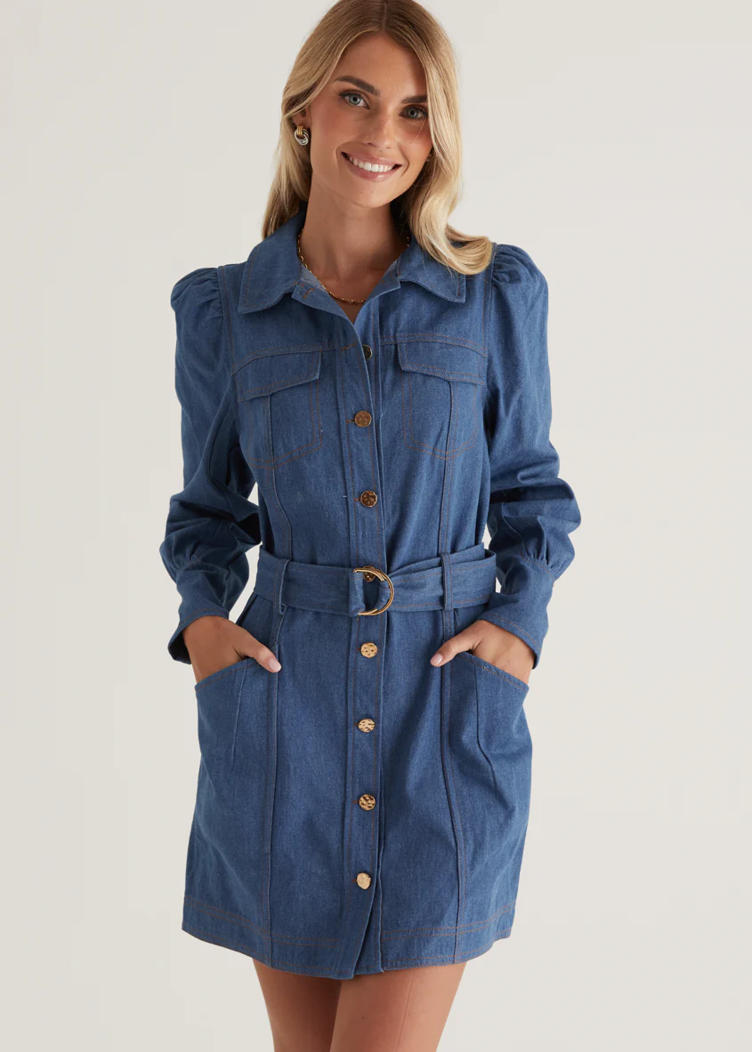 Domisco Dress - Light Blue - Image 3