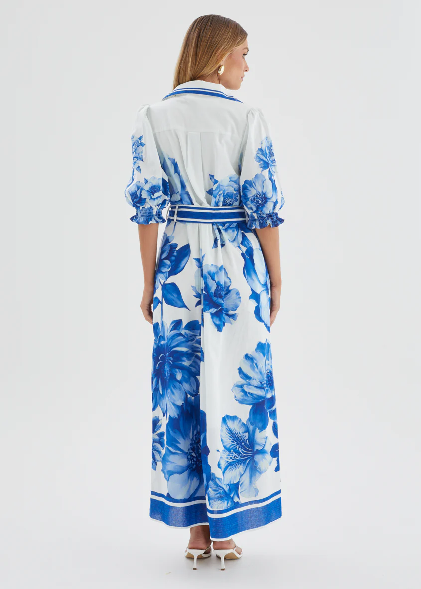 Dylan Maxi Dress - Cobalt Dahlia - Image 8