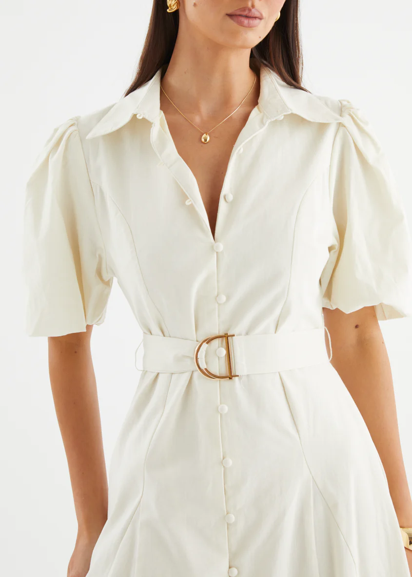 Emerson Maxi Dress - Off White - Image 10